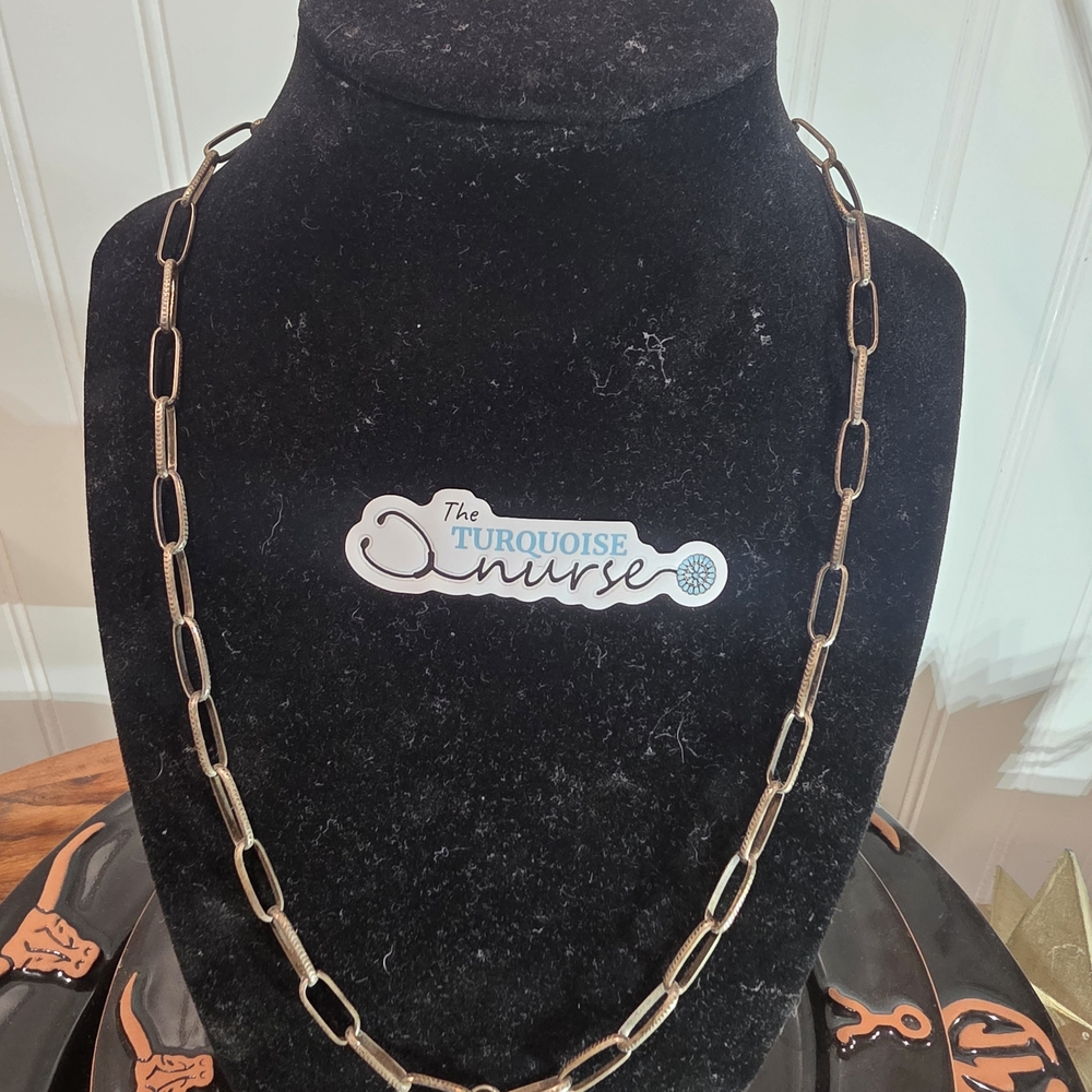 Sterling Chain Link Necklace - Picture 2 of 6